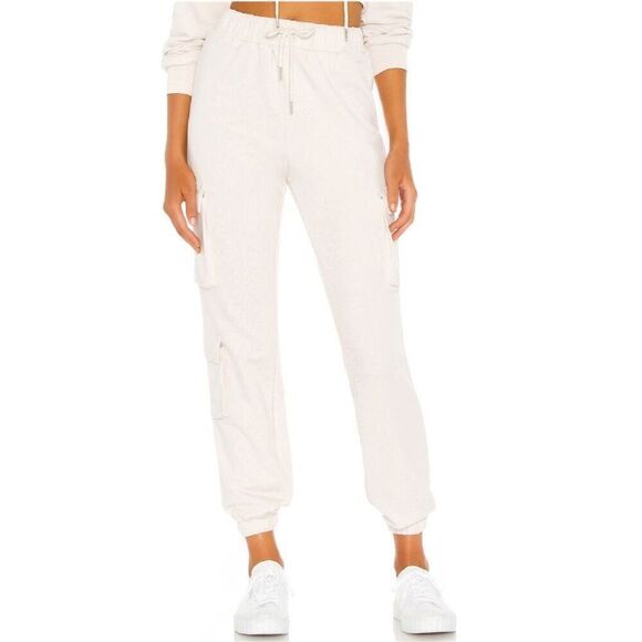 superdown Bethany Cargo Sweatpant in‎ Beige S - Picture 1 of 11